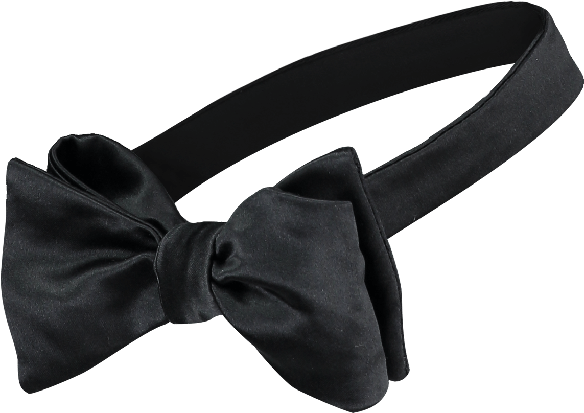 Black Bow Tie Png - Bow Tie Side View (1200x827)