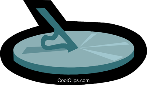 Sun Dial Royalty Free Vector Clip Art Illustration - Sun Dial Royalty Free Vector Clip Art Illustration (480x279)