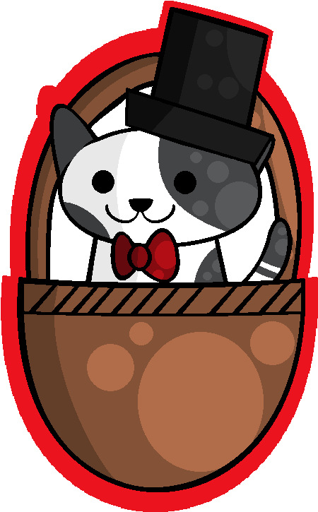 A Cat In A Basket With A Hat And A Bowtie By Margaretlovez - Apollo 9 Patch (472x750)