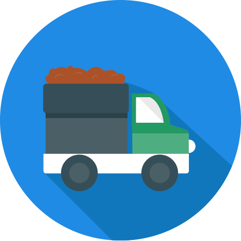 Delivery Icon - Delivery Round Icon Png (481x481)