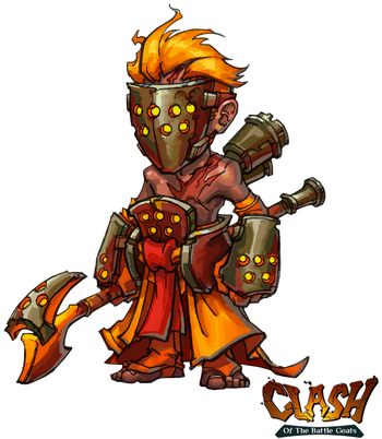 Clash Is Live On Kickstarter - Illustration (389x429)
