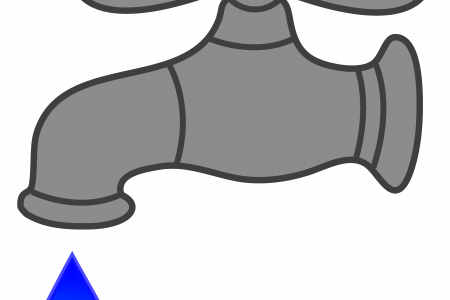 Tap Clipart Leaky Tap - Water Tap Clipart Transparent (450x300)