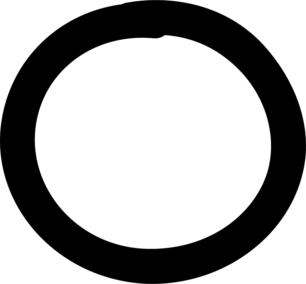 Moon Hand Drawn Circle Comments - Hand Drawn Circle Icon (980x910)