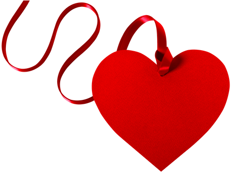 Valentine Heart Gift Tag - Valentine's Day (550x366)