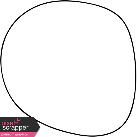 Circle Doodle Template - Digital Scrapbooking (456x456)