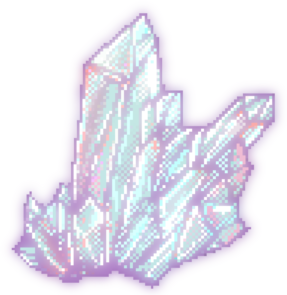Transparent Glowing Crystal For Your Blog - Crystal Pixel (1200x1200)