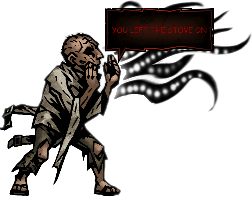 Jesus Christ How Stressful - Madman Darkest Dungeon (826x644)