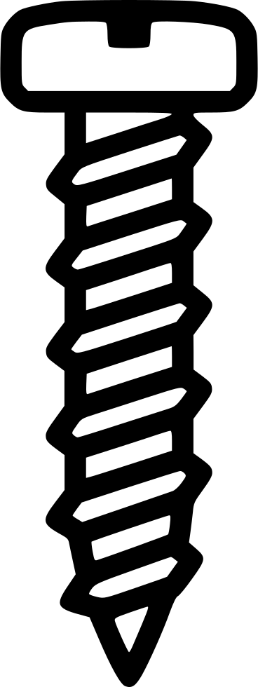 Screw Png - Screw Vector Free Download (368x980)