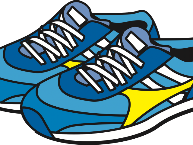 Running Shoes Clipart Transparent - Clipart Sneakers (640x480)