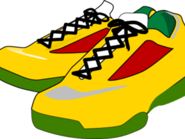 Running Shoes Clipart Runnung - Clipart Running Shoes Transparent Background (640x480)