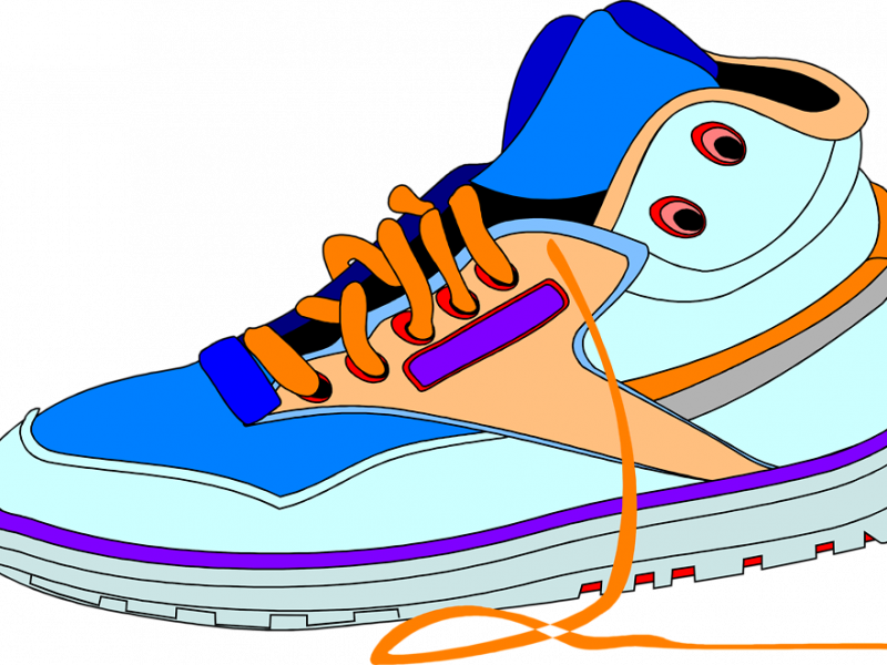 Shoe Clip Art - Sneaker Clipart (800x600)