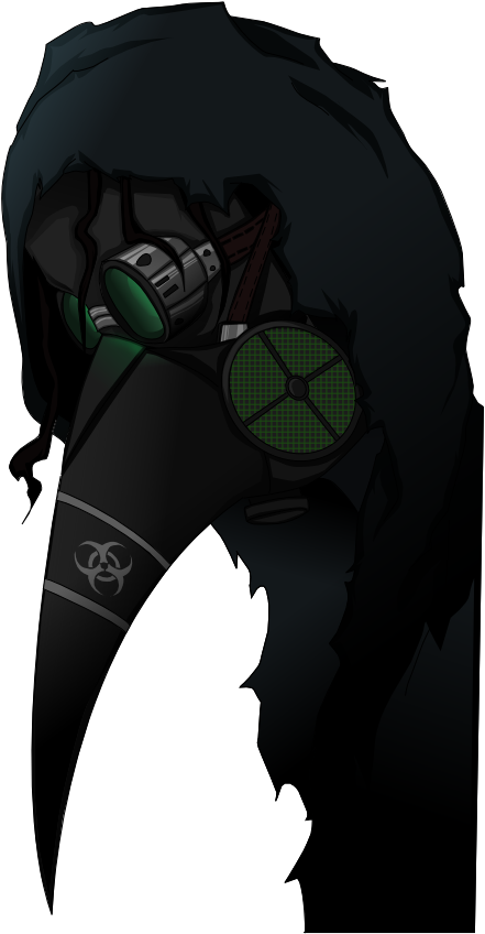 Clip Art Black And White Stock Plague Doctor By De - Plague Doctor Art Transparent (744x1052)