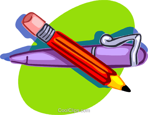 Lápis E Caneta, Material De Escritório Livre De Direitos - Bút Chì Và Bút Máy (480x374)