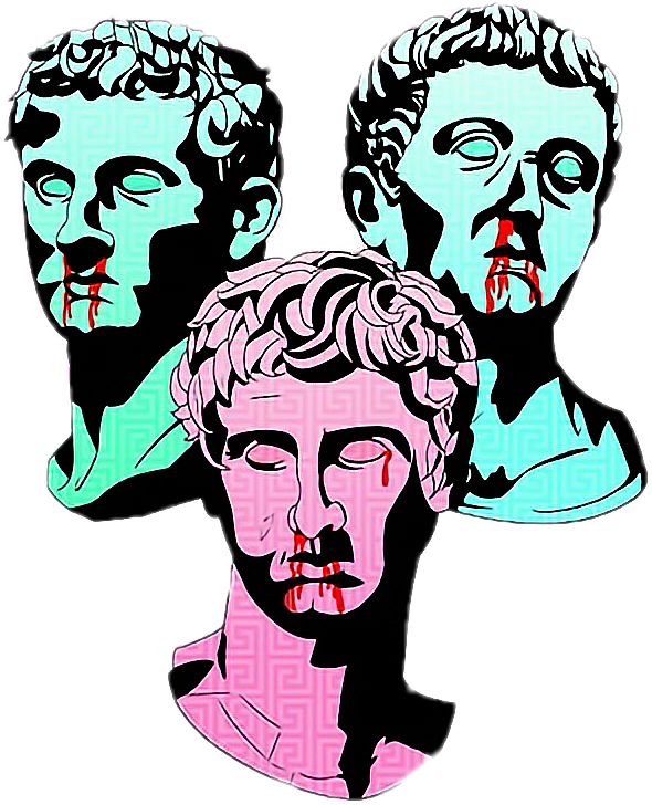 #aesthetic #aesthetictumblr #vaporwave #vaporwaveart - Vaporwave Chat Background (590x728)