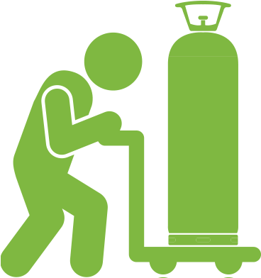 Gas Safety In The Laboratory - Delivery Gas Bottle Clipart (400x400)