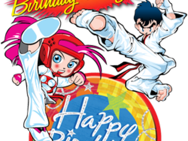 Karate Clipart Mixed Martial Arts Clipart Karate Kid - 32" Birthday Blitz Jumbo Balloon - Mylar Balloons Foil (640x480)