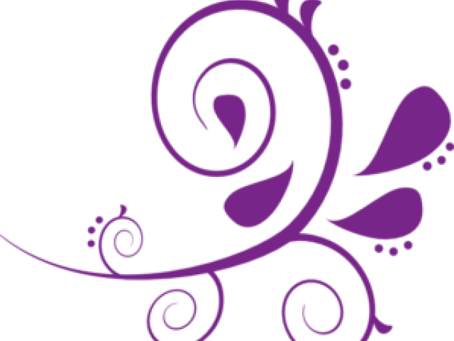 Lavender Clipart Swirl - Swirl Clip Art Transparent (640x480)