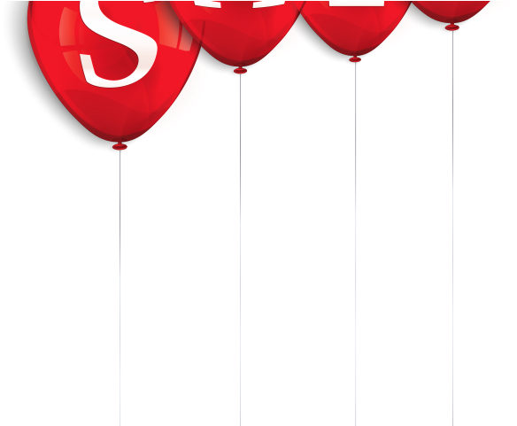 Sale Clipart Transparent - Sale Balloons Png (640x480)