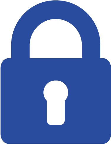 Icon Of Solid Blue Padlock - Paiement Sécurisé Icone Png (500x500)