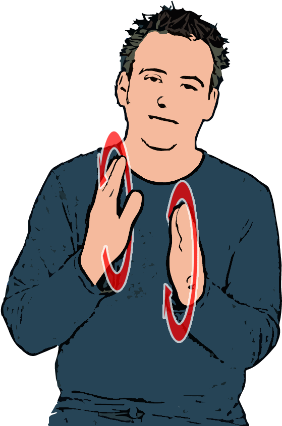 British Sign Language - Bsl Sign For Sign (610x845)