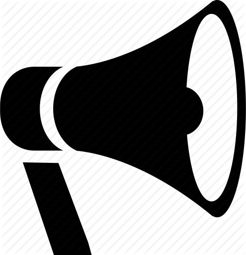 Clip Art Free Stock Outline General By Iconmama - News Announcements Icon (495x512)
