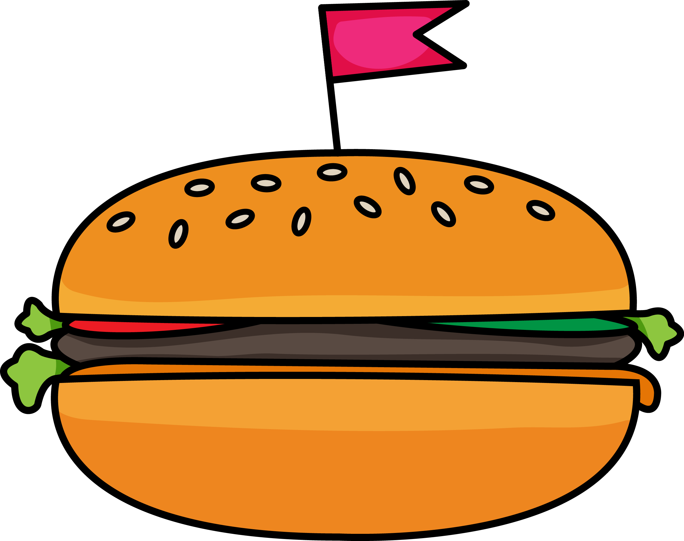 Baker Drawing Storefront - Melonheadz Burger (2385x1886)