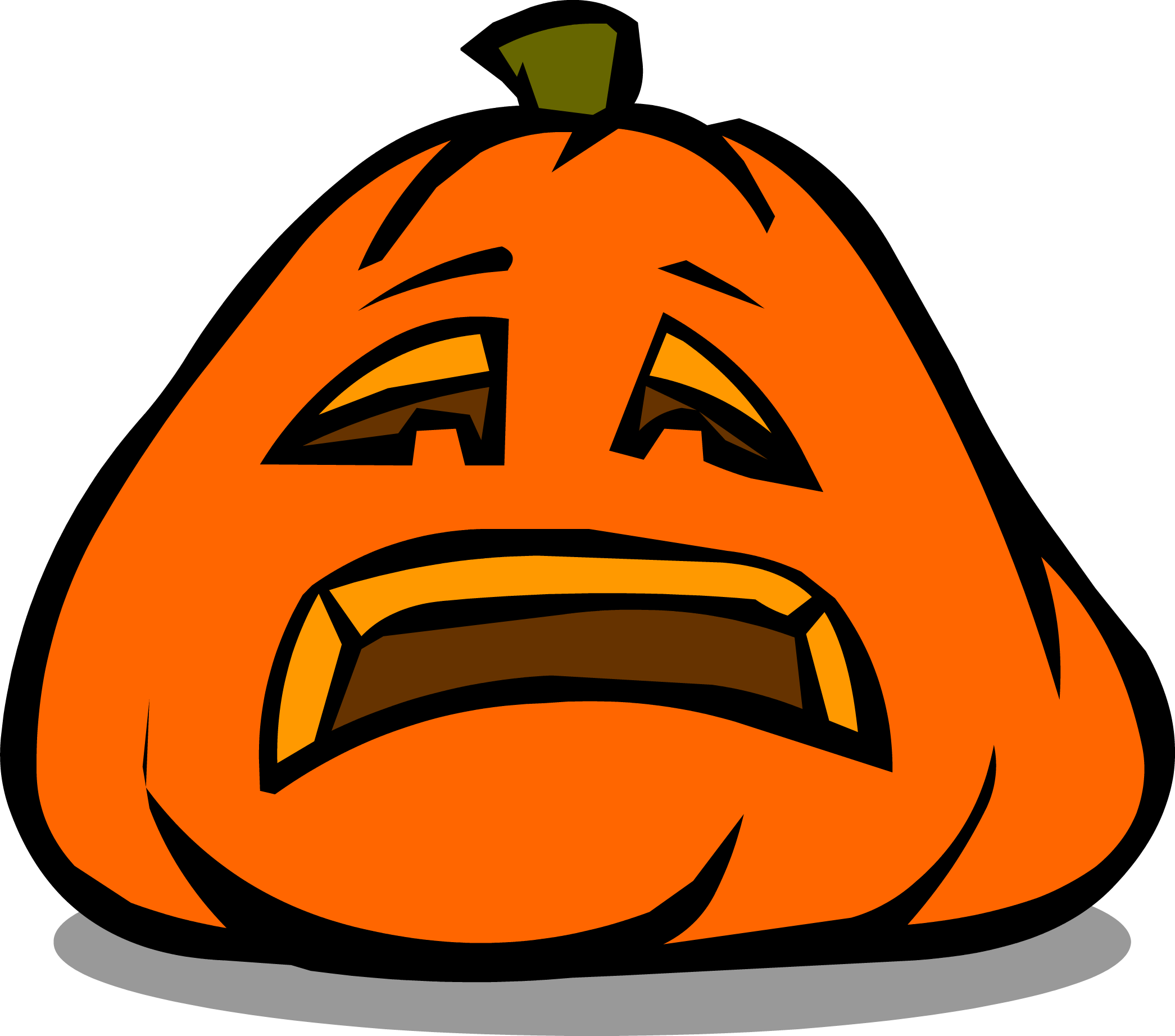Sad Jack O Lantern In Game - Sad Jack O Lantern Clipart (2091x1843)