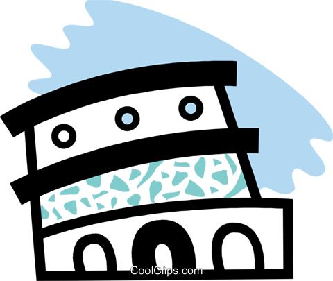 Roman Coliseum Royalty Free Vector Clip Art Illustration - Roman Coliseum Royalty Free Vector Clip Art Illustration (480x405)