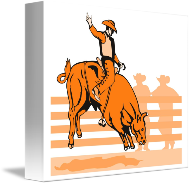 Rodeo Cowboy Bull Riding Ornament (oval) (650x630)