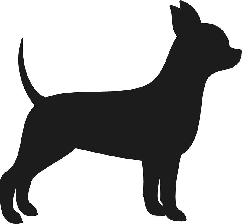 Chihuahua Stamp Dog, Cat Amp Fur Baby Stamps Stamptopia - Chihuahua Silhouette (800x800)