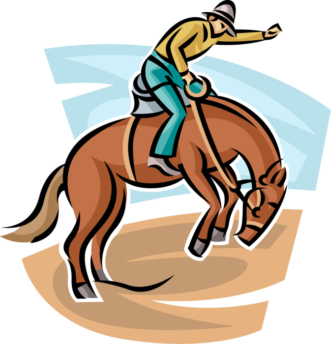 Vector Cowboy Rodeo - Cowboy (673x700)