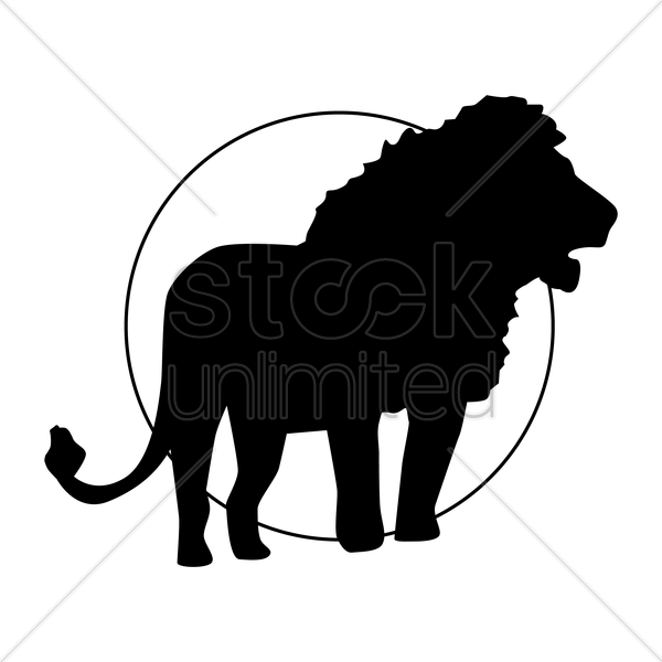 Silhouette Clipart Lion Cat Clip Art - Silhouette (600x600)