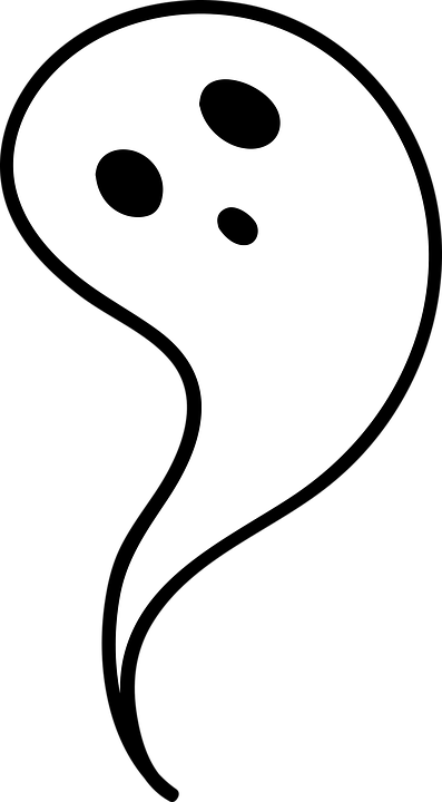 Spirit, Ghost, Haunt, Spooky, Foraging Haunting - Coloring Vaiduokliai (397x720)