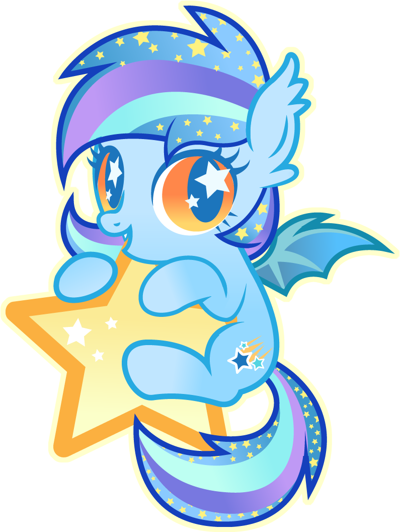 Disfiguredstick, Bat Pony, Cute, Diabetes, Filly, Oc, - Cartoon (850x1100)