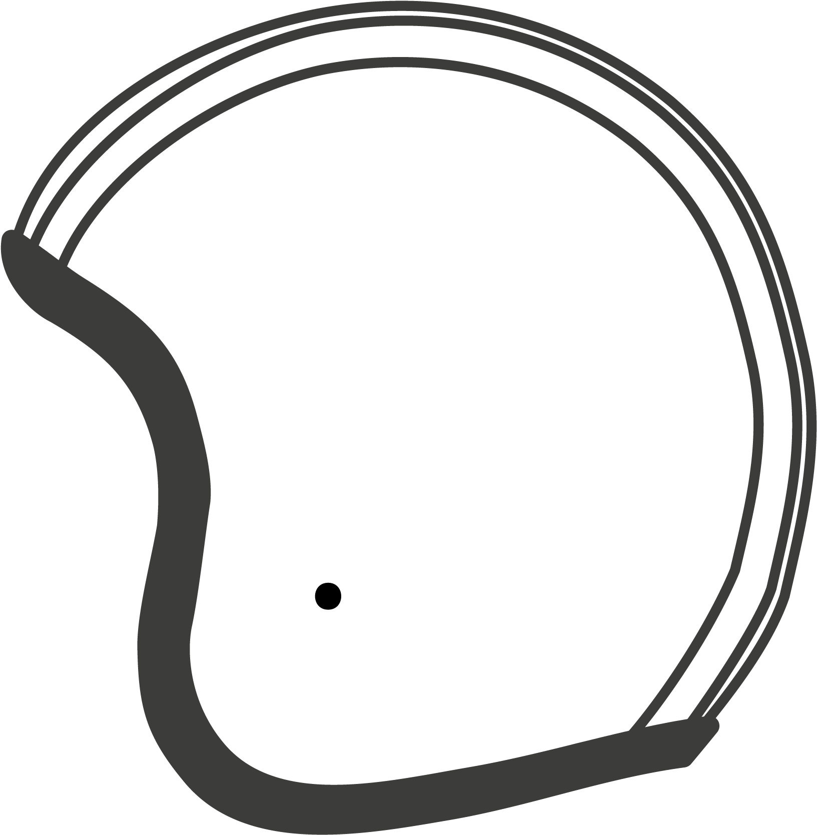 Open Face - Line Art (2500x2500)