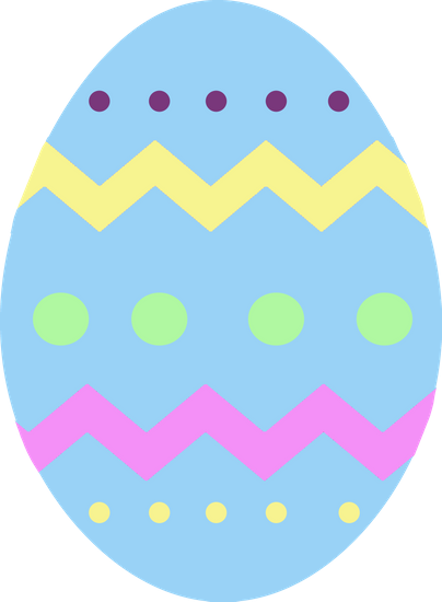 Easter, Egg, Blue, Chevron - ไข่ อีส เตอร์ Png (404x550)
