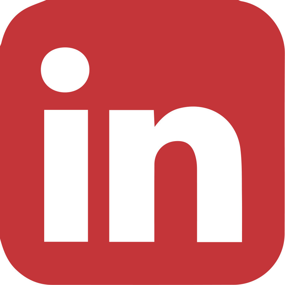 Email Us Find Us On Linkedin - Linkedin Icon Png Red Color (922x921)