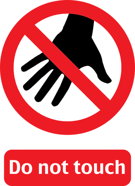 Do Not Touch Póló Minta - Do Not Touch Pecs (472x650)