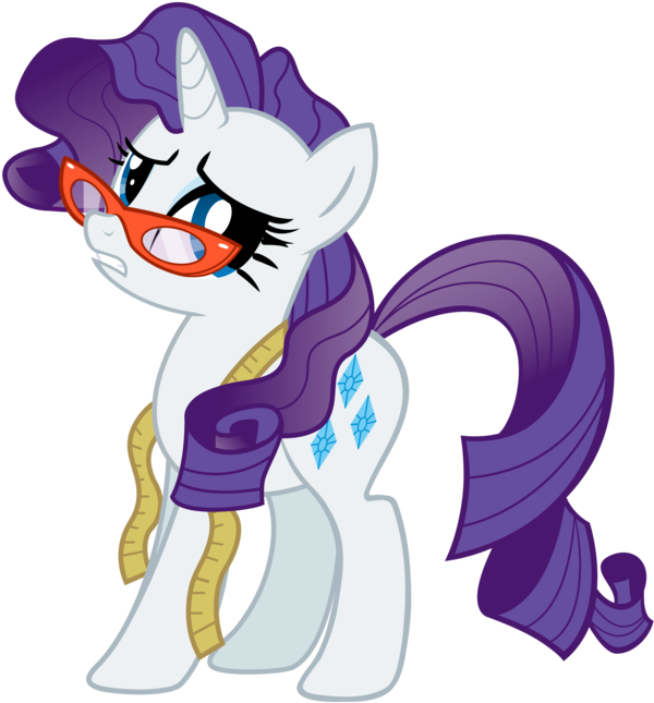 I Realize That The Brightly Colored Glittery Monstrosity - My Little Pony Rarity Confused (600x660)