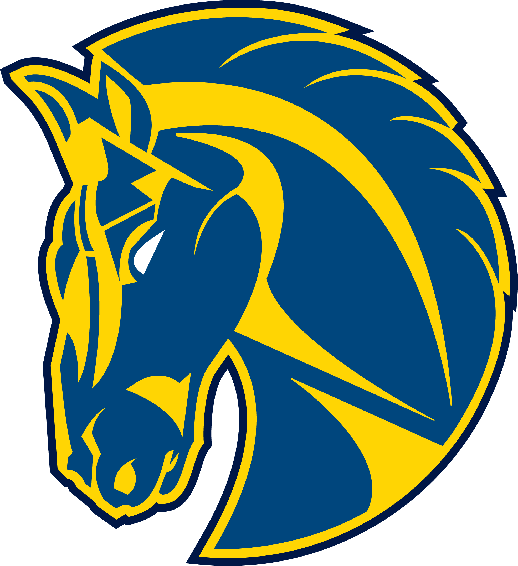 Mustang Clipart Portage - Portage Central High School (1971x2155)