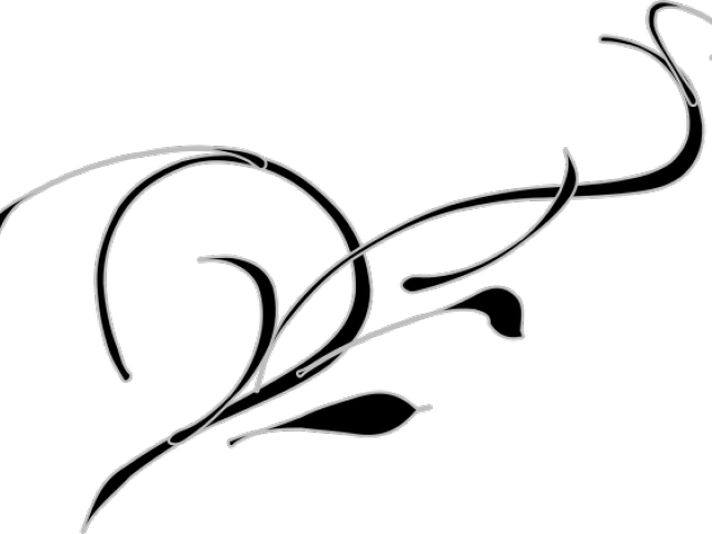 Swirl Clipart Filigree - Simple Swirl Png Transparent (640x480)
