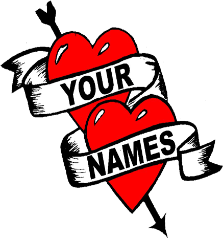 2 Hearts With Ribbons (512x512)