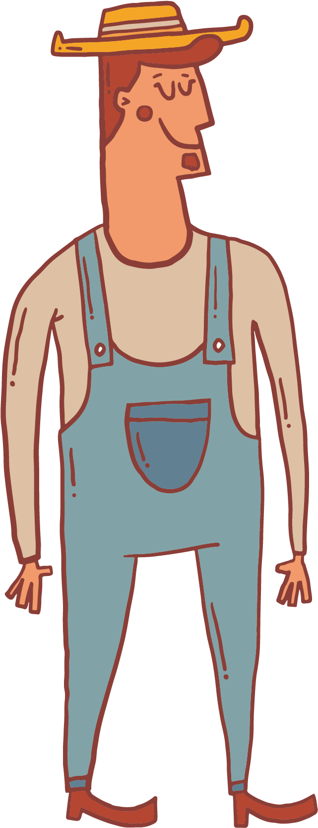 Drawing Farmer Picture Library Stock - Farmer Drawing Png (1875x1875)