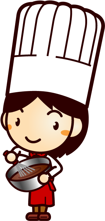Clip Art - 無料 イラスト パン 作り (414x857)