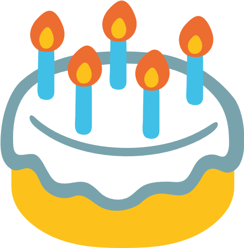 Birthday Cake Clip Art Black And White Download Picture - Birthday Cake Emoji Png (512x512)