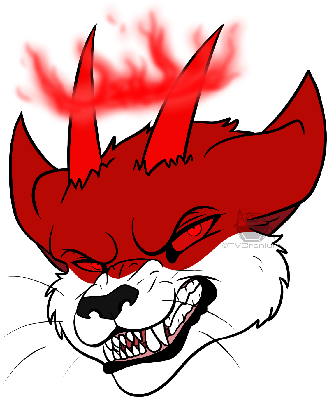 Angry Cat [comm] - Cartoon (1181x1400)