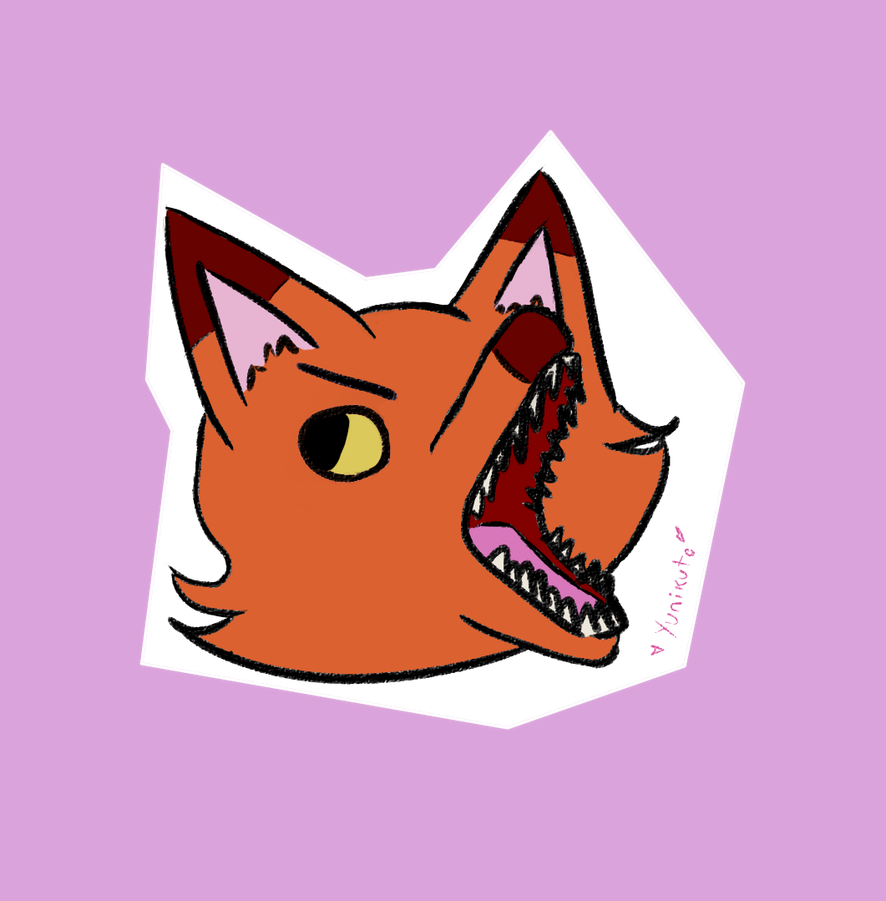 Angry Fox By Yunikute - Cartoon (886x901)