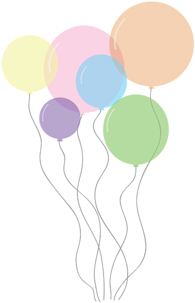 Welcome To Our New Membership Team - Pastel Color Balloons Png (426x640)