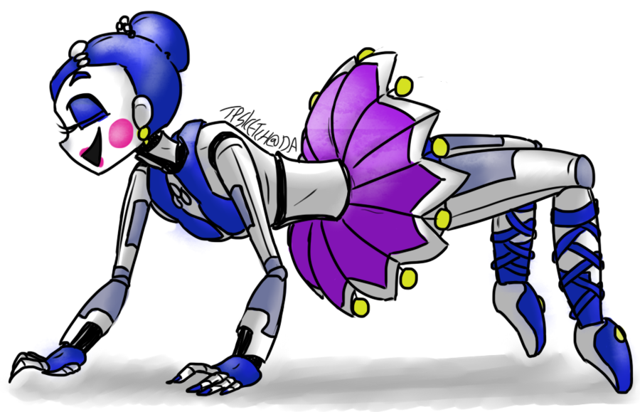 Image Free Download Ballora Drawing Spider - Sister Location Fanart (900x579)