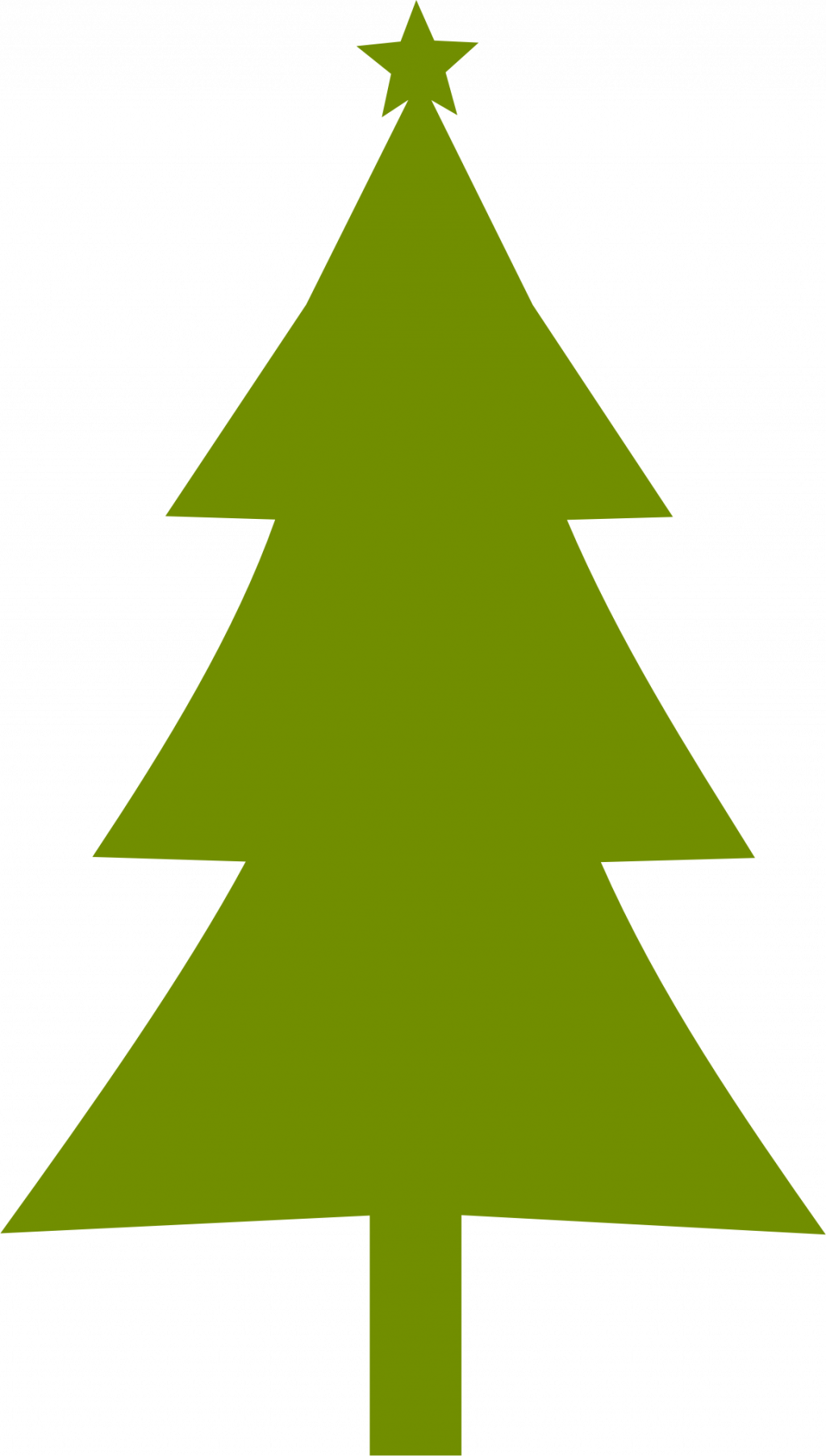 Large Size Of Christmas Tree - Clipart Christmas Tree Silhouette (1024x1804)